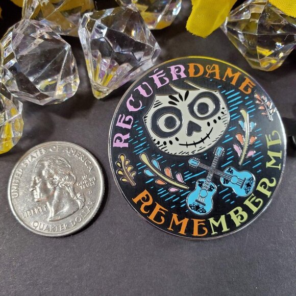 Disney Coco Trading Pin Remember Me Recuerdame Guitar Lapel Pin Brooch Badge Pin - Picture 2 of 5